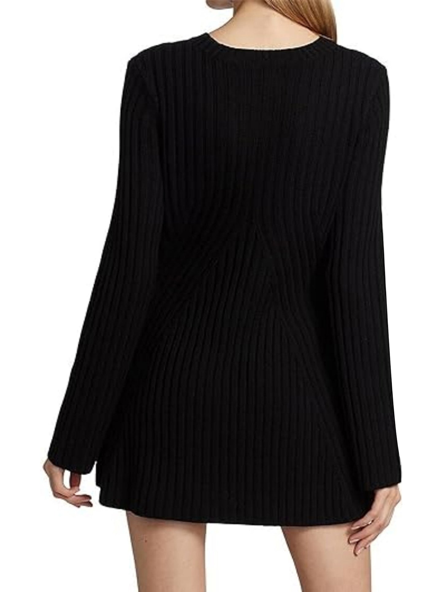 Half Turtleneck Solid Color Sweater Dress for Autumn and Winter