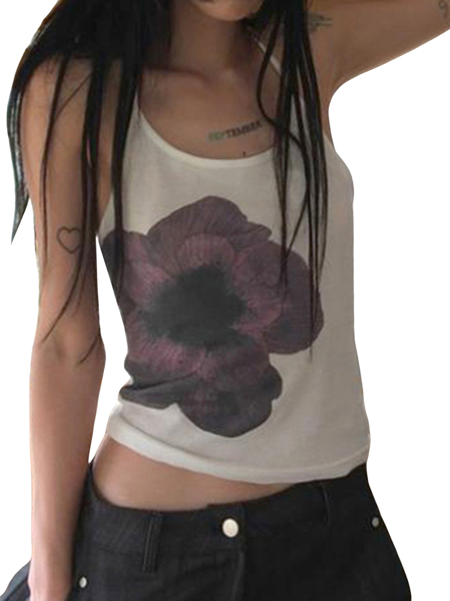 Women Halter Top, Tie-up Sleeveless Backless Flower Print Summer Vest