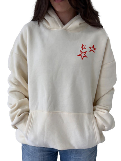 Women Graphic Hoodie Loose Long Sleeve Hooded Sweatshirt with Pocket