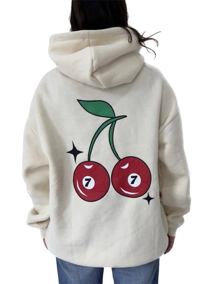 Women Graphic Hoodie Loose Long Sleeve Hooded Sweatshirt with Pocket