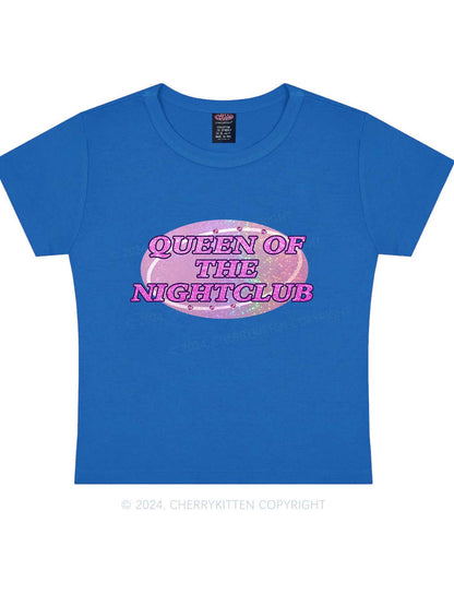 Women's y2k Nightclub Baby Tee Printed T-Shirt