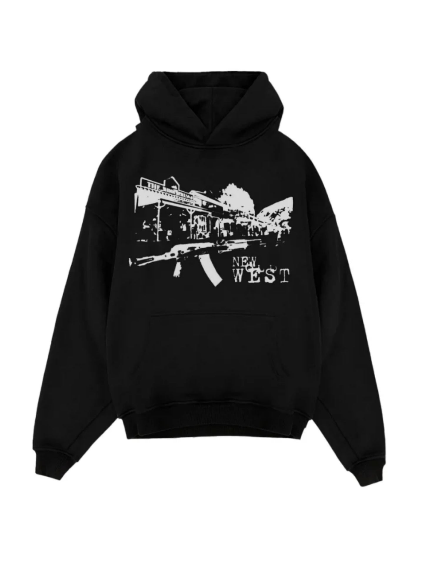 Boxy “NEW OLD WEST” Hoodie