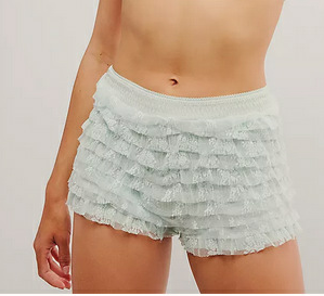 Women's Lace Ruffled Slim Elastic Waist Layered Cake Skort