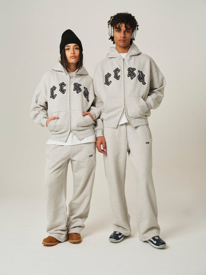 Couple Fashion Print Zip-Up Hoodie