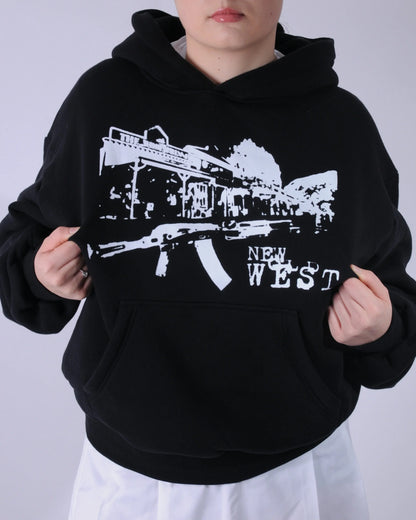 Boxy “NEW OLD WEST” Hoodie