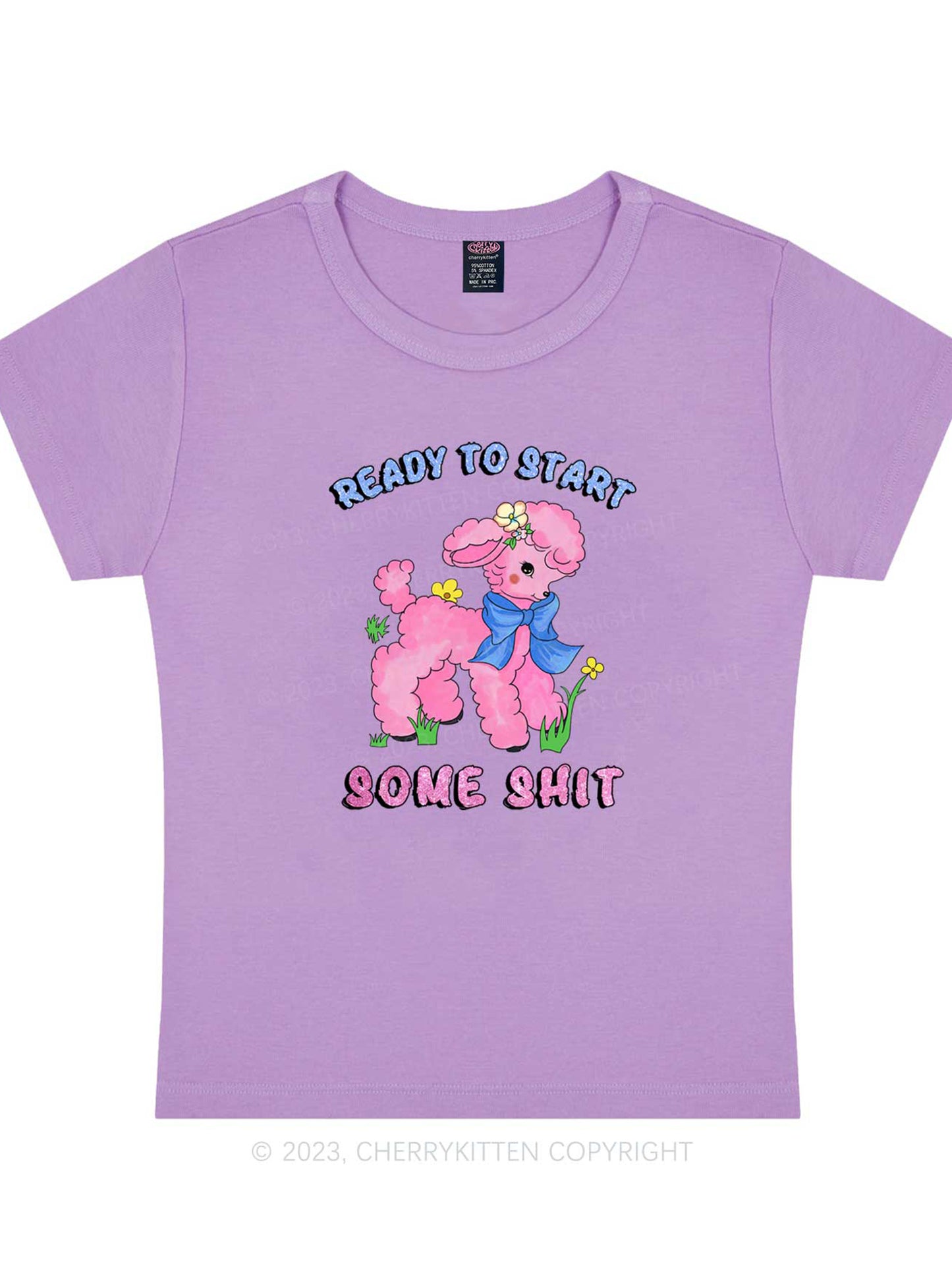 Women's y2k Cute Baby Printed Short T-Shirt