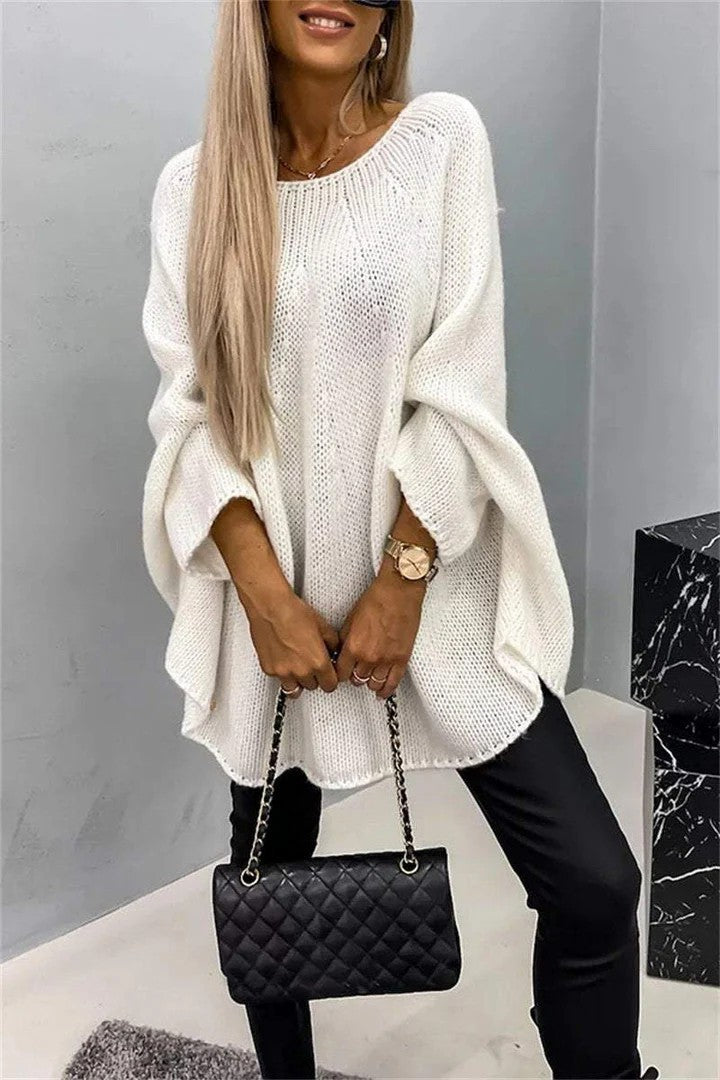 New Women's Cape Poncho Style Fashion Knitted Shawl Sweater