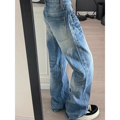 Women's Retro Lightning Crack Flared Pants