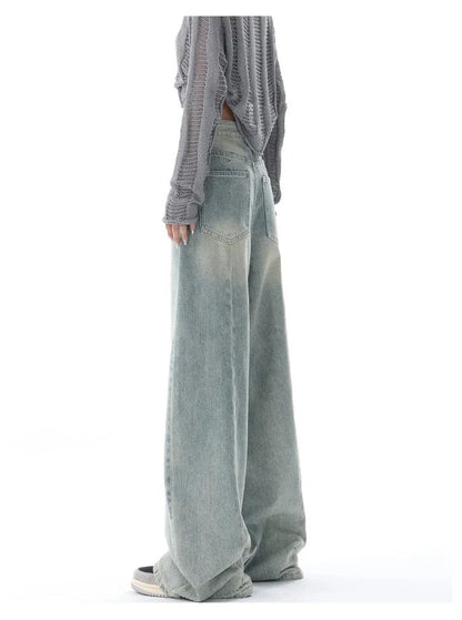 Women's Vintage Loose Wide Leg Draped Floor-Mounting Trousers